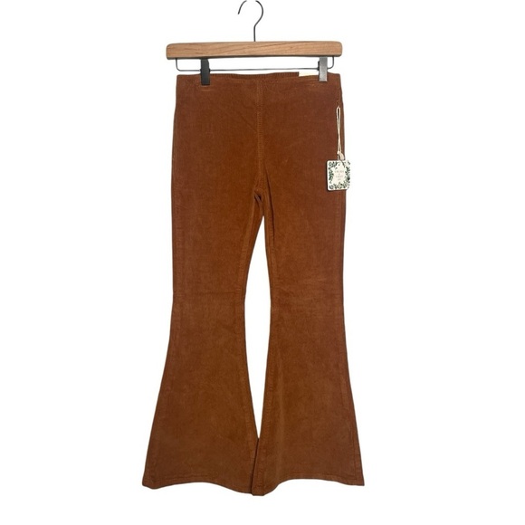 Chelsea & Violet Carmel Big Girls Flared Leg Pull On Corduroy Pants Size Large - Picture 1 of 12